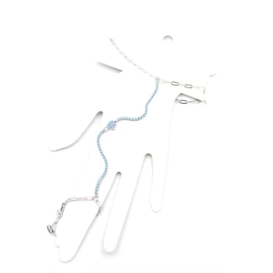 Mavi Taşlı Balık Şahmeran - Gümüş