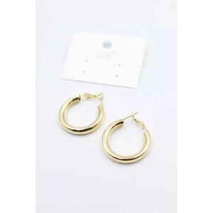 Metal Halka Küpe 2,5cm - Altın