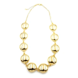 Metal Şekilli Kolye - Altın