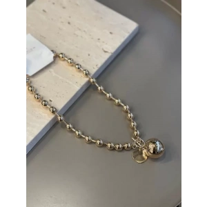 Metal Top Kolye - Altın