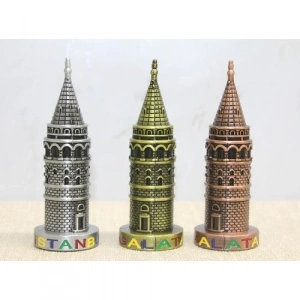 Mey İthalat® 10 cm Metal Galata Kulesi
