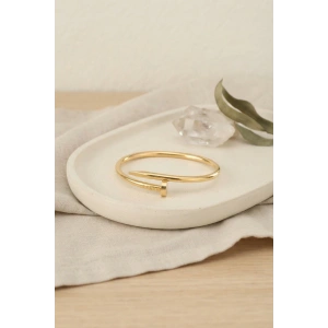 Mey İthalat® 316L Çelik Gold Renk Çivi Model Bileklik