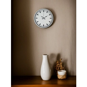 Mey İthalat® 36 Cm Beyaz Standart Duvar Saati