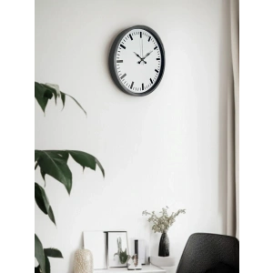 Mey İthalat® 36 Cm Gri Sade Dekoratif Duvar Saati