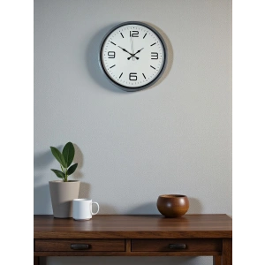 Mey İthalat® 36 Cm Gri Standart Dekoratif Duvar Saati