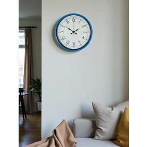 Mey İthalat® 36 Cm Mavi Roma Rakamlı Duvar Saati