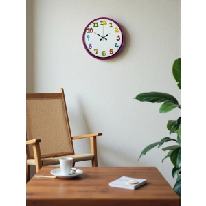 Mey İthalat® 36 Cm Pembe Çocuk Odası Duvar Saati