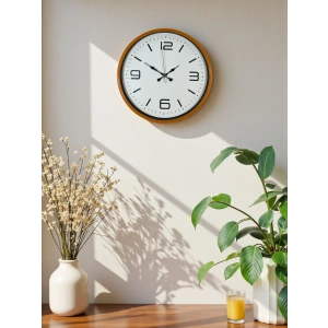 Mey İthalat® 36 Cm Turuncu Dekoratif Duvar Saati