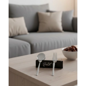 Mey İthalat® 3D Özel Baskı 6’lı Çatal Kaşık Tutucu Modern Sofra Aparatı