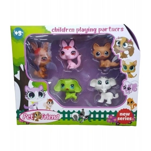 Mey İthalat® 5 Lİ SEVİMLİ KUTULU HAYVANLAR