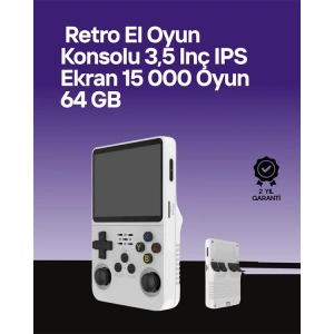 Mey İthalat® 64 GB Retro Oyun Konsolu – Çoklu Emülatör Desteği, Linux Tabanlı Açık Sistem