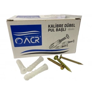 Mey İthalat® ACR 8 mm Kalibre Dubel 100 Adet