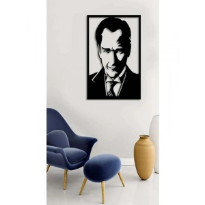 Mey İthalat® Atatürk Silüet Ahşap Duvar Tablosu