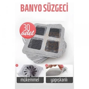 Mey İthalat® Banyo Gider Süzgeci 30 ADET 721136