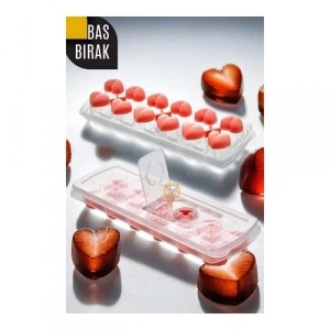 Mey İthalat® Buz Kalıbı - Bas-Bırak Kapaklı Silikon Buz Kalıbı 720630