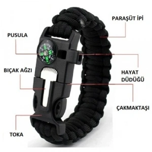 Mey İthalat® Çok Amaçlı Hayatta Kalma Bilekliği