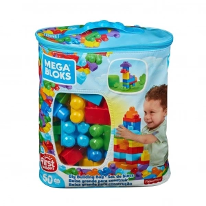 Mey İthalat® CYP67 MEGA BLOKS® 60 parçalı Blok Torbaları 2 asorti - Mavi - Pembe +1 yaş