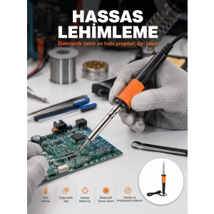 Mey İthalat® Güvenli Kullanım Sağlayan Isı Yalıtımlı Lehimleme Kalemi