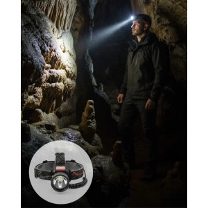 Mey İthalat® Hareket Sensörlü Şarj Edilebilir Kafa Lambası LCD Göstergeli