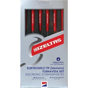 Mey İthalat® İzeltaş 4500 Elektronikçi TipTornavida Seti 6 Parça
