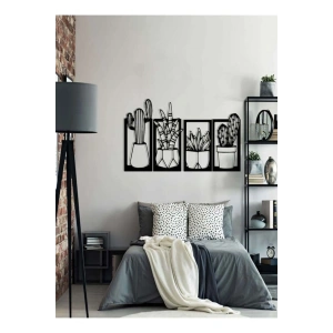 Mey İthalat® Kaktüs Çerçeve Serisi – Ahşap Duvar Dekoru (4’lü Set)