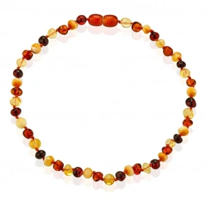 Mey İthalat®   Kehribar Bebek Kolyesi 587 Multicolor