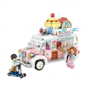 Mey İthalat® LZ1738 LOZ  ÇÖREK ARABASI  BLOCK OYUNCAK 583 PARÇA