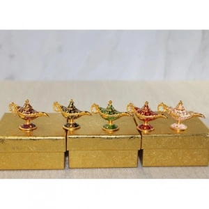Mey İthalat® Mineli Metal Alaaddin Lambası Model 8