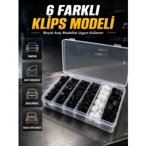 Mey İthalat® Otomotiv Plastik Klips Seti | Kaporta, Çamurluk, Davlumbaz ve İç Trim Klipsleri