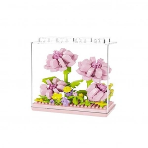 Mey İthalat® P2504 PEMBE PAPATYA MODEL 183 PARÇA BLOCK OYUNCAK