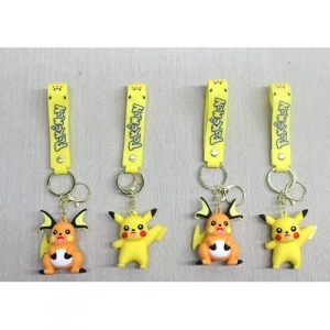 Mey İthalat® Pikachu Raichu Silikon Anahtarlık