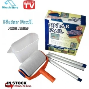 Mey İthalat® Pintar Facil Pratik Damlatmayan Boya Rulosu Ve Fırçası