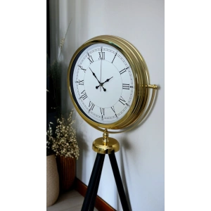 Mey İthalat® Regal Gold Tripod Ayaklı Saat