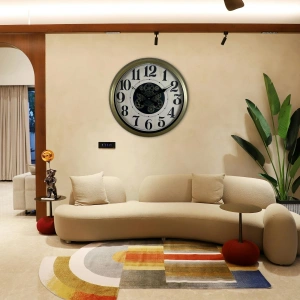 Mey İthalat® Retro Prime Classic 60 Cm Çarklı Duvar Saati