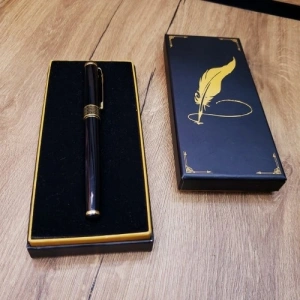 Mey İthalat® Siyah Desenli Metal Kalem