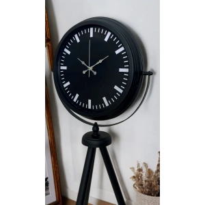 Mey İthalat® Siyah Lüks Sade Tripod Ayaklı Saat