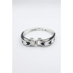 Mineli Kelepçe Bilezik - Gümüş