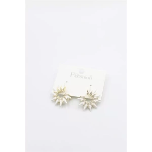 Mineli Küpe - Beyaz