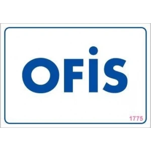 Ofis Uyarı Levhası 17,5x25 KOD:1775