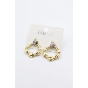 Örgü Halka Küpe - Altın