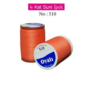 Oyalı 4 Kat Suni İpek İplik İğne Oyası Boncuk İpi Tığ Oyası No:510