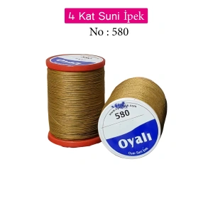 Oyalı 4 Kat Suni İpek İplik İğne Oyası Boncuk İpi Tığ Oyası No:580