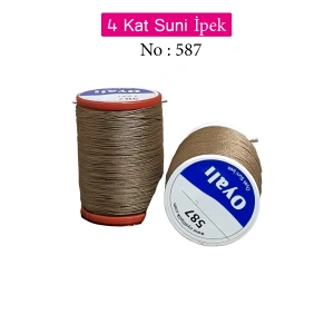 Oyalı 4 Kat Suni İpek İplik İğne Oyası Boncuk İpi Tığ Oyası No:587