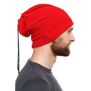 Polar Unisex İpli Bere ve Boyunluk Kırmızı