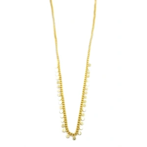 Pul Sallantılı Kolye - Altın