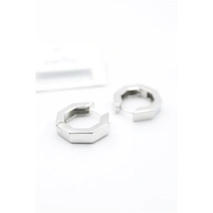 Sekizgen  Küpe - Gümüş