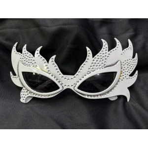 Taşlı Göz Kamaştıran Gecenin Yıldızı Beyaz Parti Alev Gözlük