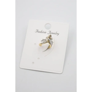 Taşlı Kıkırdak Küpe - Altın