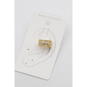 Taşlı Kıkırdak Küpe - Altın