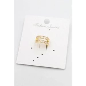 Taşlı Kıkırdak Küpe - Altın